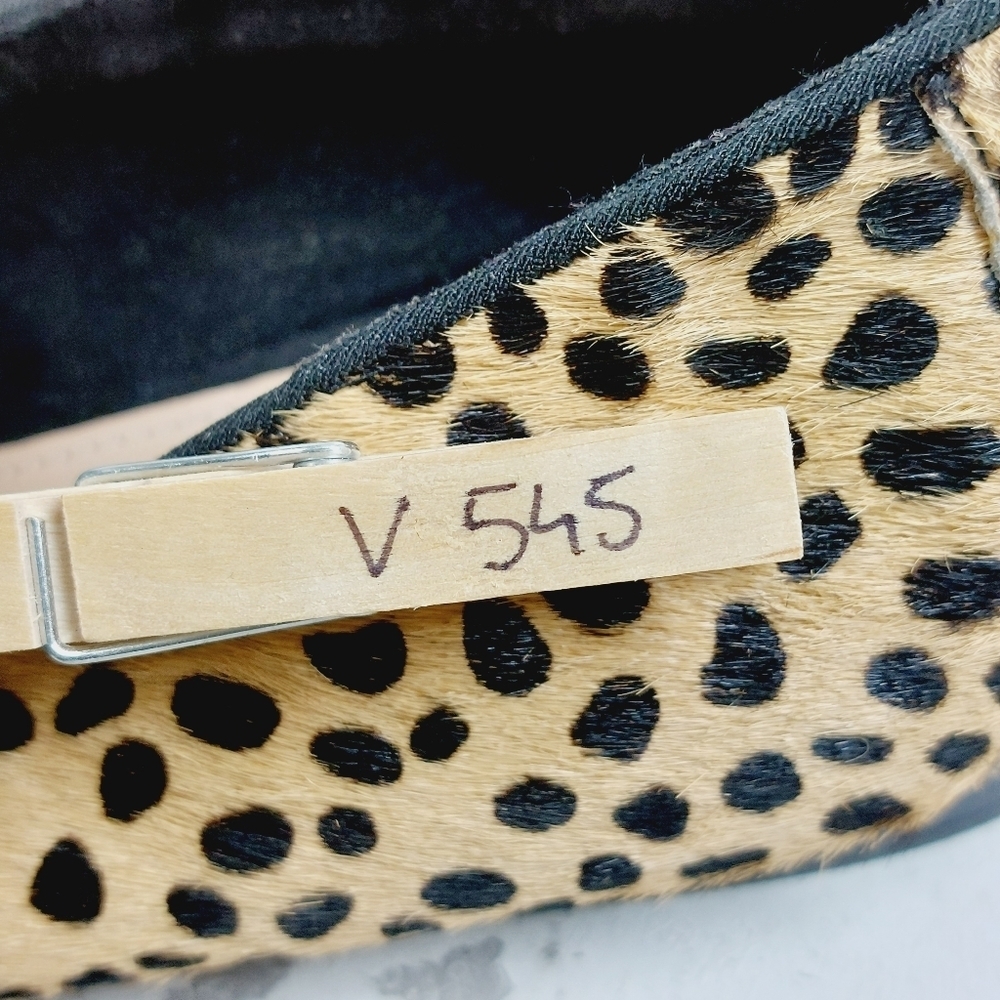 Gap Womens Cheetah Print Faux Mohair Flat Heel Loafers V545 - Picture 11 of 11